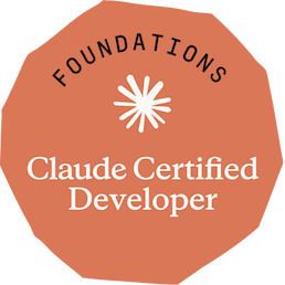 Claude Certified Developer - Foundations badge